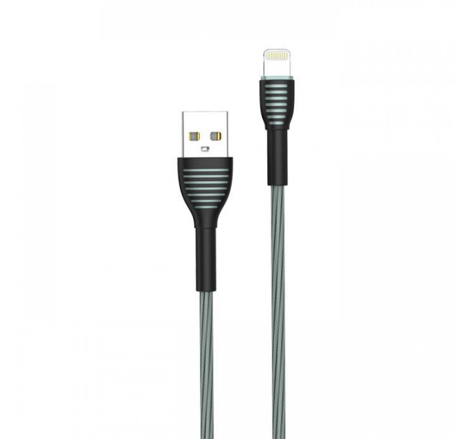 Дата кабель USB 2.0 AM to Lightning 1.0m ColorWay (CW-CBUL041-GR)