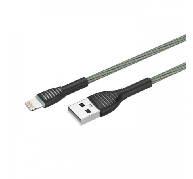 Дата кабель USB 2.0 AM to Lightning 1.0m ColorWay (CW-CBUL041-GR)