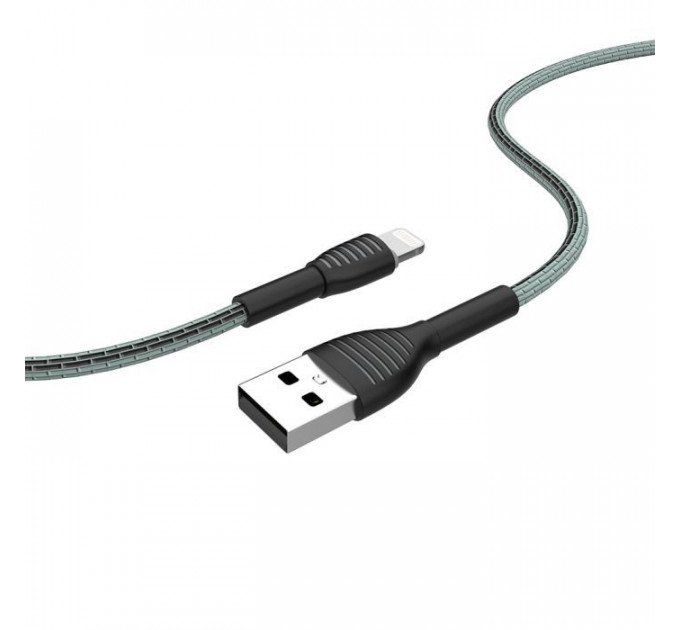 Дата кабель USB 2.0 AM to Lightning 1.0m ColorWay (CW-CBUL041-GR)