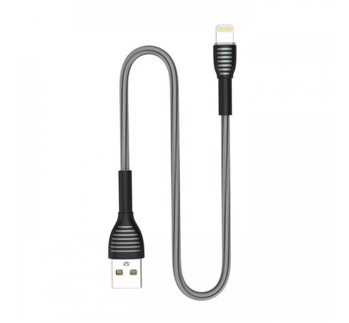 Дата кабель USB 2.0 AM to Lightning 1.0m ColorWay (CW-CBUL041-GR)