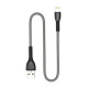 Дата кабель USB 2.0 AM to Lightning 1.0m ColorWay (CW-CBUL041-GR)