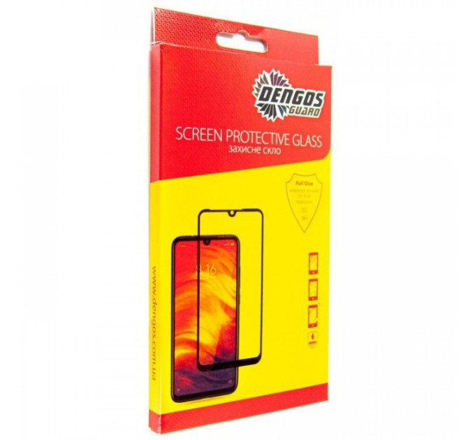 Скло захисне Dengos Full Glue для Xiaomi 11T (black) (TGFG-191)