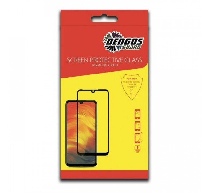 Скло захисне Dengos Full Glue для Xiaomi 11T (black) (TGFG-191)