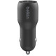 Зарядний пристрій Belkin Car Charger (24W) Dual USB-A, USB-A - USB-C, 1m, black (CCE001BT1MBK)