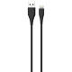 Зарядний пристрій ColorWay 1USB AUTO ID 2A (10W) black + cable Lightning (CW-CHS012CL-BK)