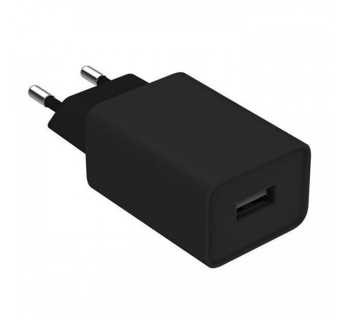 Зарядний пристрій ColorWay 1USB AUTO ID 2A (10W) black + cable Lightning (CW-CHS012CL-BK)