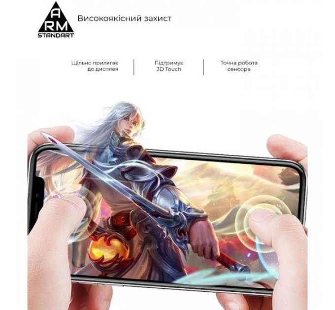 Скло захисне Armorstandart Full Glue Curved для Xiaomi 12\/12X Black (ARM60930)