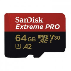 Карта пам/'яті SanDisk 64GB microSDXC class 10 UHS-I U3 Extreme Pro V30 (SDSQXCU-064G-GN6MA)