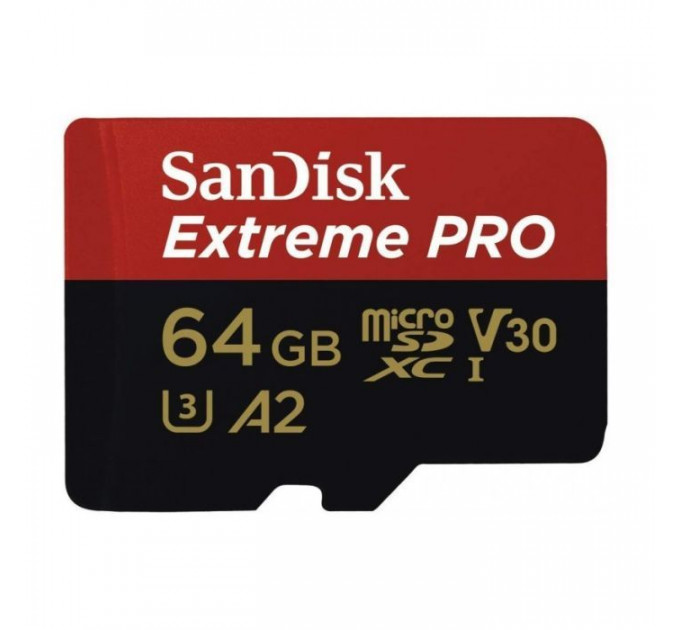 Карта пам/'яті SanDisk 64GB microSDXC class 10 UHS-I U3 Extreme Pro V30 (SDSQXCU-064G-GN6MA) Карта пам/'яті SanDisk 64GB microSDXC class 10 UHS-I U3 Extreme Pro V30 (SDSQXCU-064G-GN6MA)