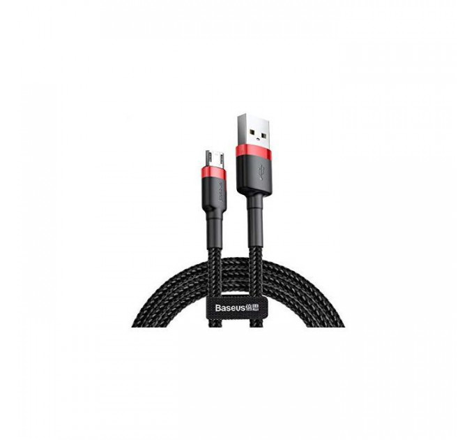 Дата кабель USB 2.0 AM to Micro 5P 2.0m CAMKLF 1.5A black-red Baseus (CAMKLF-C91) Дата кабель USB 2.0 AM to Micro 5P 2.0m CAMKLF 1.5A black-red Baseus (CAMKLF-C91)