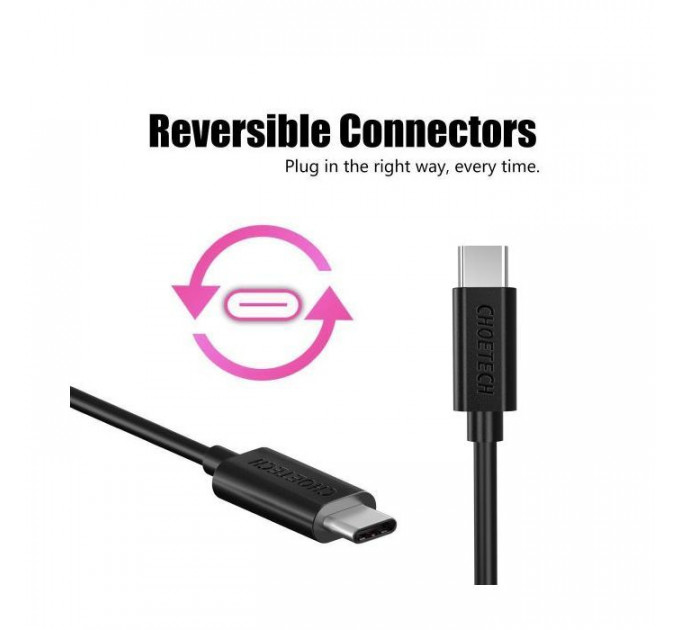 Дата кабель USB-C to USB-C 3.0m Choetech (CC0004)