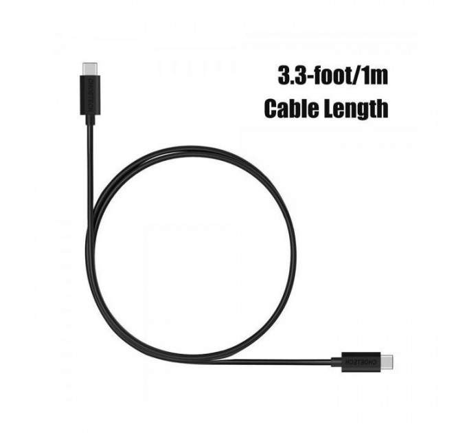 Дата кабель USB-C to USB-C 2.0m Choetech (CC0003)