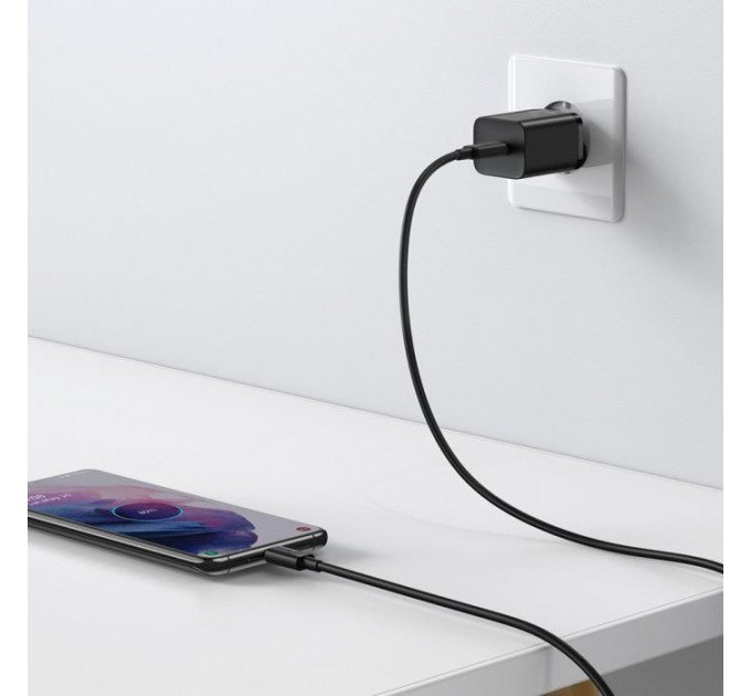 Зарядний пристрій Baseus Super Si Quick Charger 1C 25W Black (CCSP020101)