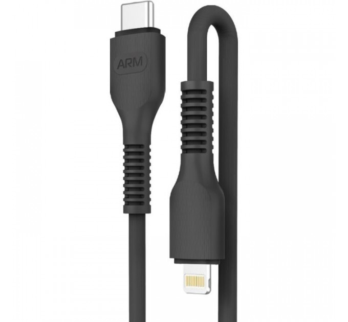 Дата кабель USB-C to Lightning 1.0m AR88 3A Black Armorstandart (ARM65287)
