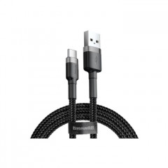 Дата кабель USB 2.0 AM to USB-C 3.0m 2A Gray-Black Baseus (CATKLF-UG1)