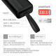 Батарея універсальна ColorWay 30 000 mAh High-power 2 PD\/20W, QC\/3.0, USB-C\/Micro-USB (CW-PB300LPC2BK-PD)