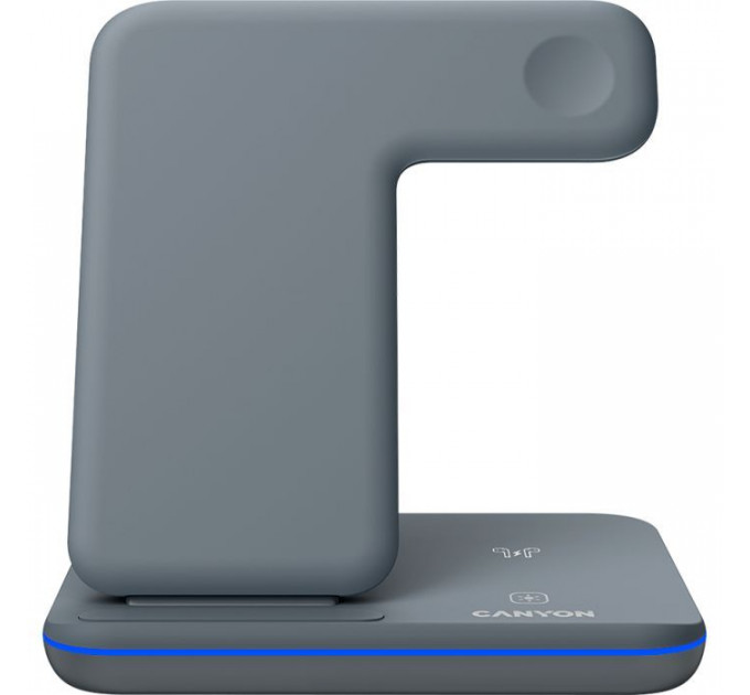 Зарядний пристрій Canyon WS-303, 3in1 Wireless Dark Grey (CNS-WCS303DG) Зарядний пристрій Canyon WS-303, 3in1 Wireless Dark Grey (CNS-WCS303DG)