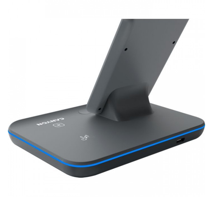 Зарядний пристрій Canyon WS-303, 3in1 Wireless Dark Grey (CNS-WCS303DG)