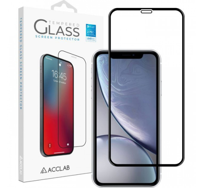 Скло захисне ACCLAB Full Glue Apple iPhone XR\/11 (1283126508196)