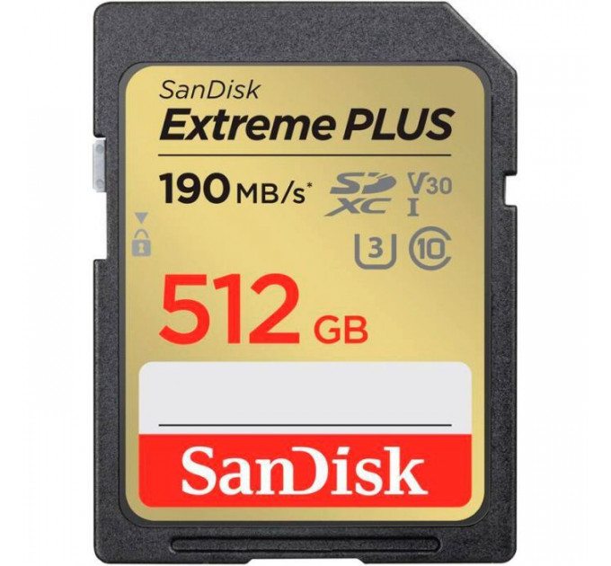 Карта пам/'яті SanDisk 512GB SDXC class 10 UHS-I Extreme Plus (SDSDXWV-512G-GNCIN) Карта пам/'яті SanDisk 512GB SDXC class 10 UHS-I Extreme Plus (SDSDXWV-512G-GNCIN)