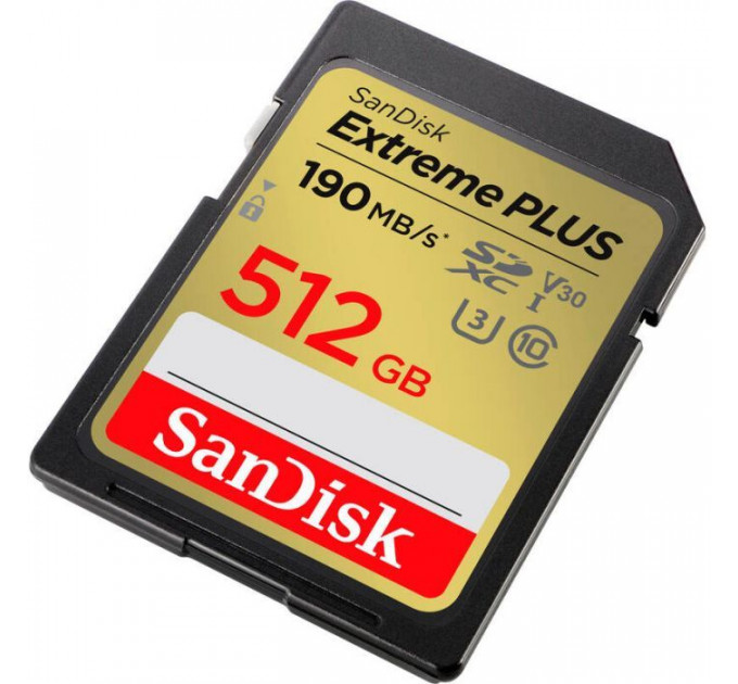 Карта пам/'яті SanDisk 512GB SDXC class 10 UHS-I Extreme Plus (SDSDXWV-512G-GNCIN)