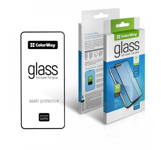 Скло захисне ColorWay 9H FC glue Samsung Galaxy S23 FE black (CW-GSFGSG711-BK)