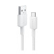 Дата кабель USB 2.0 AM to USB-C 0.9m 322 White Anker (A81H5H21\/A81H5G21)