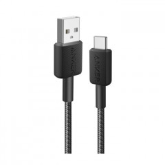 Дата кабель USB 2.0 AM to USB-C 0.9m 322 Black Anker (A81H5G11)