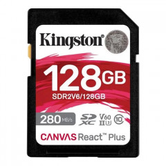Карта пам/'яті Kingston 128GB SDXC class 10 UHS-II U3 Canvas React Plus (SDR2V6\/128GB)