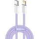 Дата кабель USB-C to Lightning 1.0m 27W purple ColorWay (CW-CBPDCL061-PU)