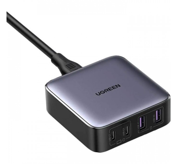 Зарядное устройство для Ugreen 4xUSB 65W (2хUSB-C+2xUSB-A) Gan CD327 (90747)