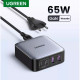 Зарядное устройство для Ugreen 4xUSB 65W (2хUSB-C+2xUSB-A) Gan CD327 (90747)