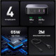 Зарядное устройство для Ugreen 4xUSB 65W (2хUSB-C+2xUSB-A) Gan CD327 (90747)
