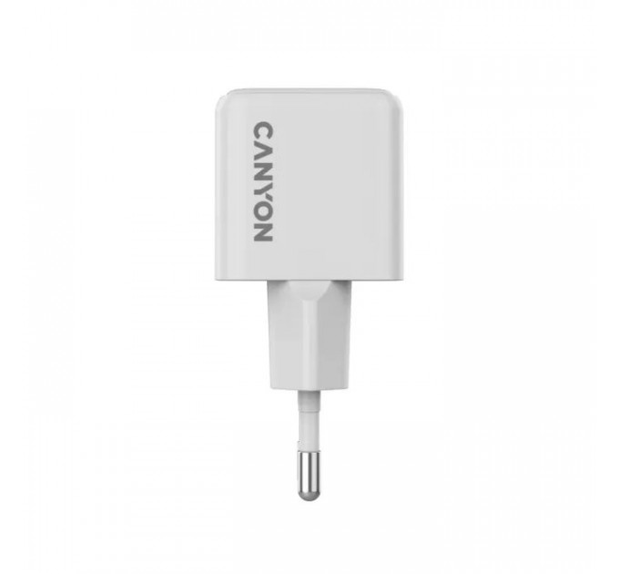 Зарядное устройство для Canyon CU20C GaN 20W 1xPD EU White (CNS-CUW20C)