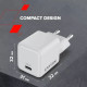 Зарядное устройство для Canyon CU20C GaN 20W 1xPD EU White (CNS-CUW20C)