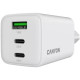 Зарядное устройство для Canyon CU65ACC GaN 65W 2xPD 1xQC EU White (CNS-CUW65ACC)