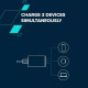 Зарядное устройство для Canyon CU65ACC GaN 65W 2xPD 1xQC EU White (CNS-CUW65ACC)