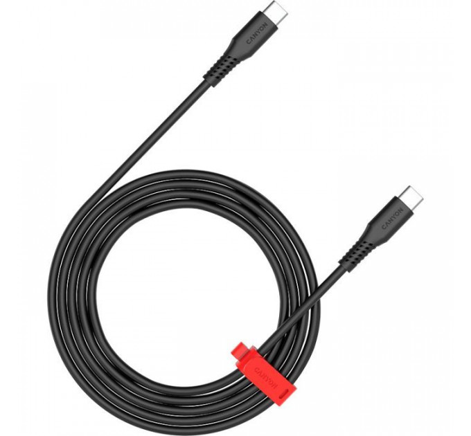 Дата кабель USB-C to USB-C 2.0m CC60SC 60W Black Canyon (CNS-CC60SC20B)