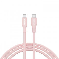 Дата кабель USB-C to Lightning 1.0m CLNM60 C-L 60W MFI Silicon Pink Canyon (CNS-CLNM60SC10PS)