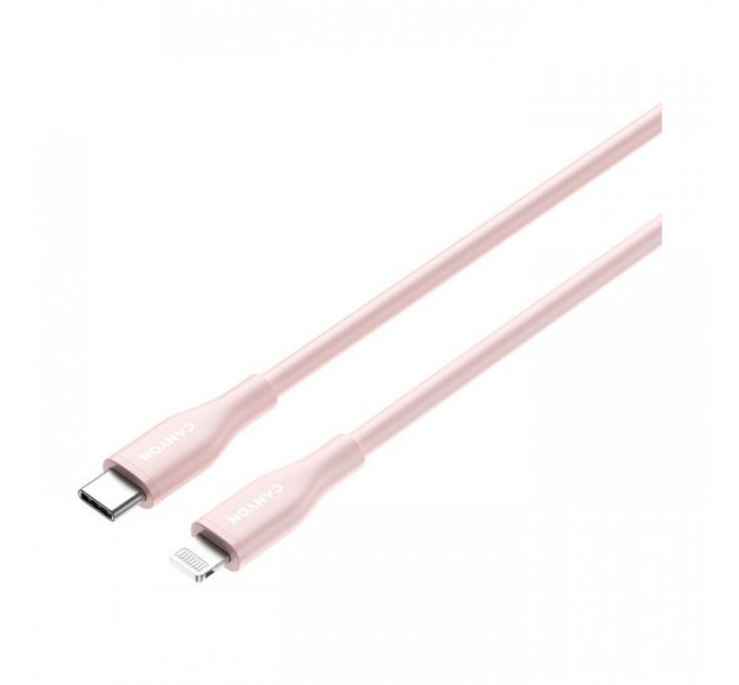 Дата кабель USB-C to Lightning 1.0m CLNM60 C-L 60W MFI Silicon Pink Canyon (CNS-CLNM60SC10PS)