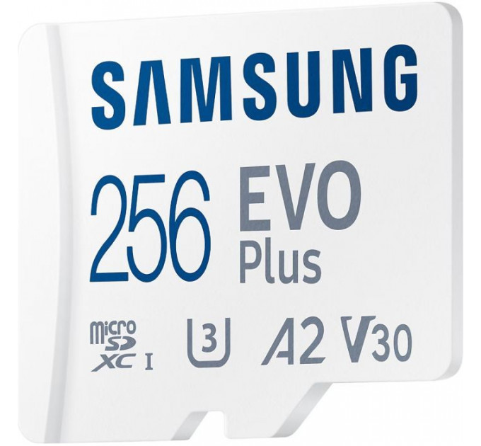 Карта памяти Samsung 256GB microSD 10 UHS-I U3 V30 A2 EVO Plus (MB-MC256SA\/EU)