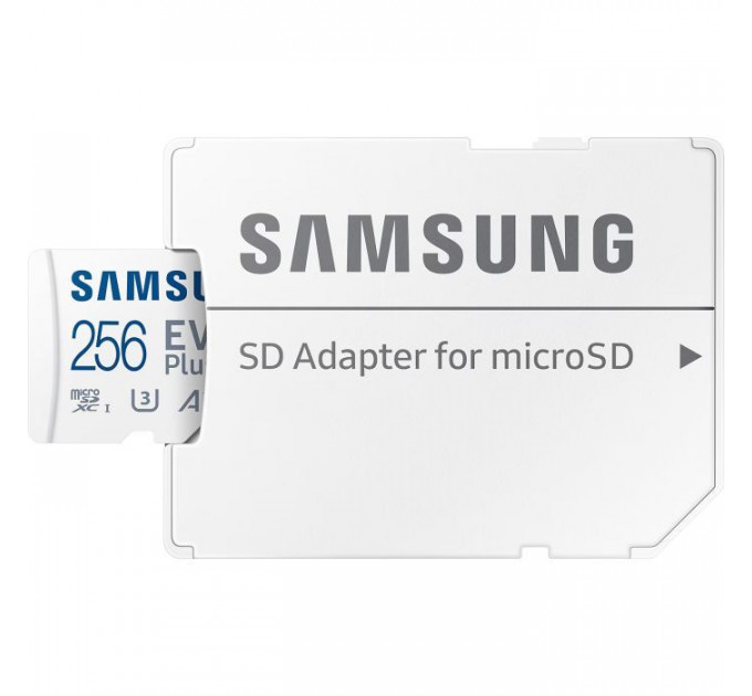 Карта памяти Samsung 256GB microSD 10 UHS-I U3 V30 A2 EVO Plus (MB-MC256SA\/EU)