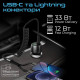 Зарядное устройство Promate 33W USB-C + Lightning cables + USB-A port (powerdrive-33pdci.black)