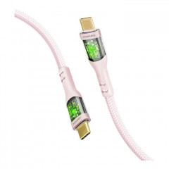 Дата кабель USB-C to USB-C 2.0m Promate (transline-cc200.pink)