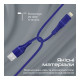 Дата кабель USB 2.0 AM to Lightning 1.2m blue Promate (powerline-ai120.blue)