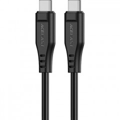 Дата кабель USB-C to USB-C 1.2m 3A TPE C3-03 Black Acefast (6974316280842)
