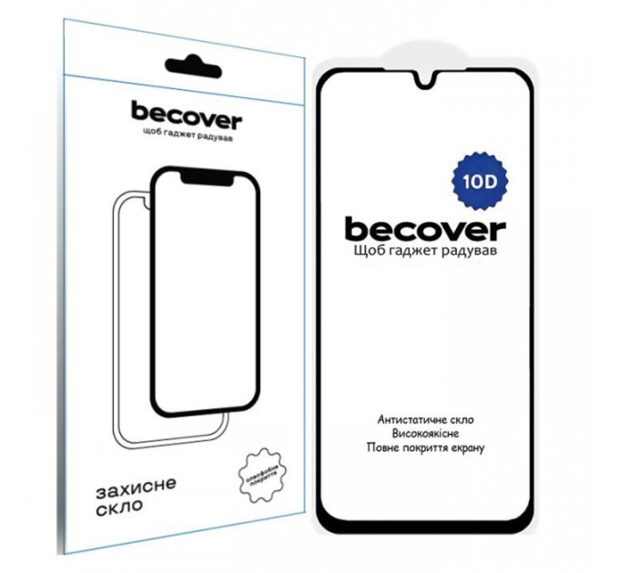 Скло захисне BeCover Samsung Galaxy A26 SM-A266 10D Black (712888) Скло захисне BeCover Samsung Galaxy A26 SM-A266 10D Black (712888)