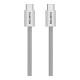 Дата кабель USB-C to USB-C 1.0m 60W Magnet Braided Light Grey Canyon (CND-CCMG60AB15LG)