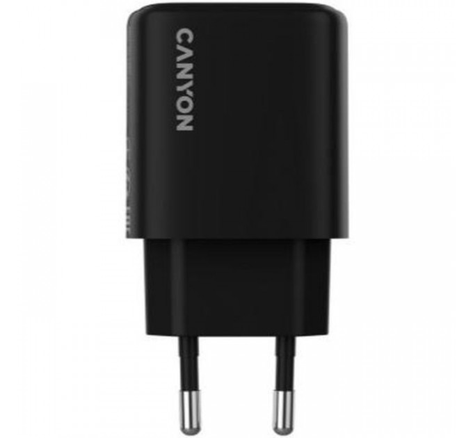 Зарядний пристрій Canyon OnCharge 250 25W 1xPD EU Black (CNE-CHA250-11)