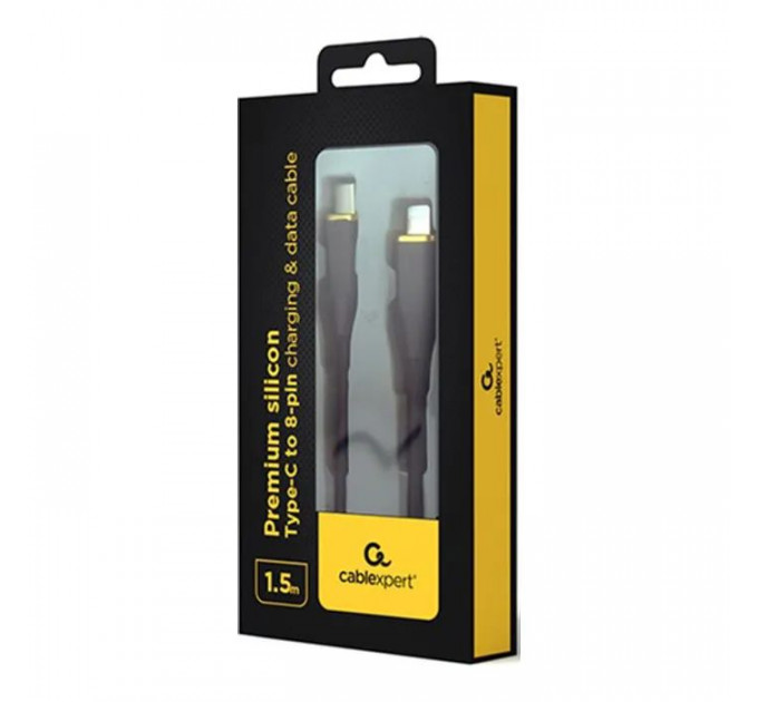 Дата кабель USB 2.0 AM to Lightning 1.5m 2.25A Cablexpert (CC-USB2S-CM8PM-1.5M-BK)